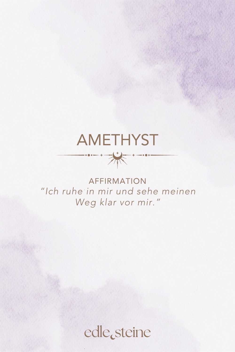 ### **Amethyst – Der Edelstein der Intuition und inneren Wandlung** Spiritualität • Transformation • Gelassenheit ### **🔮🌌** **Ich vertraue meiner inneren Führung und finde Frieden im Wandel.** Der Amethyst ist ein sanfter, doch kraftvoller Begleiter für deinen inneren Weg. Er stärkt deine Intuition und vertieft deine Spiritualität, während er dir hilft, alte Strukturen zu wandeln und innere Balance zu finden. Mit seiner beruhigenden Energie verbindet er Körper und Geist, unterstützt dein persönliches Wachstum und schenkt dir Gelassenheit in herausfordernden Zeiten. Gleichzeitig öffnet er den Zugang zu tieferem Bewusstsein und kann deine Traumdeutung intensivieren – so wird er zu einem Stein, der dich klar und zentriert durchs Leben trägt. ✨ **Themen:** - **Mental:** Intuition, Spiritualität, Transformation, emotionale Balance, Verbindung von Körper & Geist, Wachstum, Gelassenheit, Traumdeutung, Bewusstsein - **Körper:** Kopf, Haut, Atemwege, Schlaf, Stressmanagement, Wohlbefinden - **Chakra:** Kronenchakra, Drittes Auge - **Planet:** Jupiter, Saturn - **Element:** Luft, Kosmos - **Sternzeichen:** Steinbock, Skorpion, Zwillinge, Jungfrau, Wassermann, Widder, Schütze 🗿 **Mineralogische & historische Fakten:** Amethyst ist eine violette Varietät des Quarzes und wurde schon im alten Griechenland als „Nüchternheitsstein“ verehrt. Sein Name leitet sich vom griechischen *amethystos* ab – „dem Rausch entgegenwirkend“. Im Mittelalter galt er als Symbol für Demut, innere Stärke und spirituelle Klarheit. Mönche und Mystiker nutzten ihn zur Meditation, um einen klaren Geist und eine tiefe Verbindung zum Göttlichen zu fördern. Heute ist der Amethyst ein beliebter Begleiter für Menschen, die Achtsamkeit, seelisches Gleichgewicht und eine tiefere Verbindung zur eigenen Intuition suchen. **Reflexionsfrage:** Was darf ich heute loslassen, um meiner inneren Wahrheit näherzukommen? **Affirmation:** Ich vertraue meiner inneren Führung und finde Frieden im Wandel. **Meditation:** Lege den Amethyst auf deine Stirn (Drittes Auge) oder halte ihn in deiner Hand. Schließe die Augen und atme ruhig. Stell dir vor, wie violettes Licht deinen Geist klärt und deine Gedanken sanft zur Ruhe bringt. Erlaube dir, dich mit deiner inneren Weisheit zu verbinden – ruhig, bewusst und ganz bei dir. **SEO-Titel:** Amethyst – Intuition & Transformation | Handgemachter Edelstein Schmuck **Meta-Beschreibung:** Amethyst: Intuition, Transformation & innere Ruhe. Entdecke handgemachten Schmuck mit Amethyst – dein Begleiter für Klarheit, Spiritualität und tiefes Vertrauen.