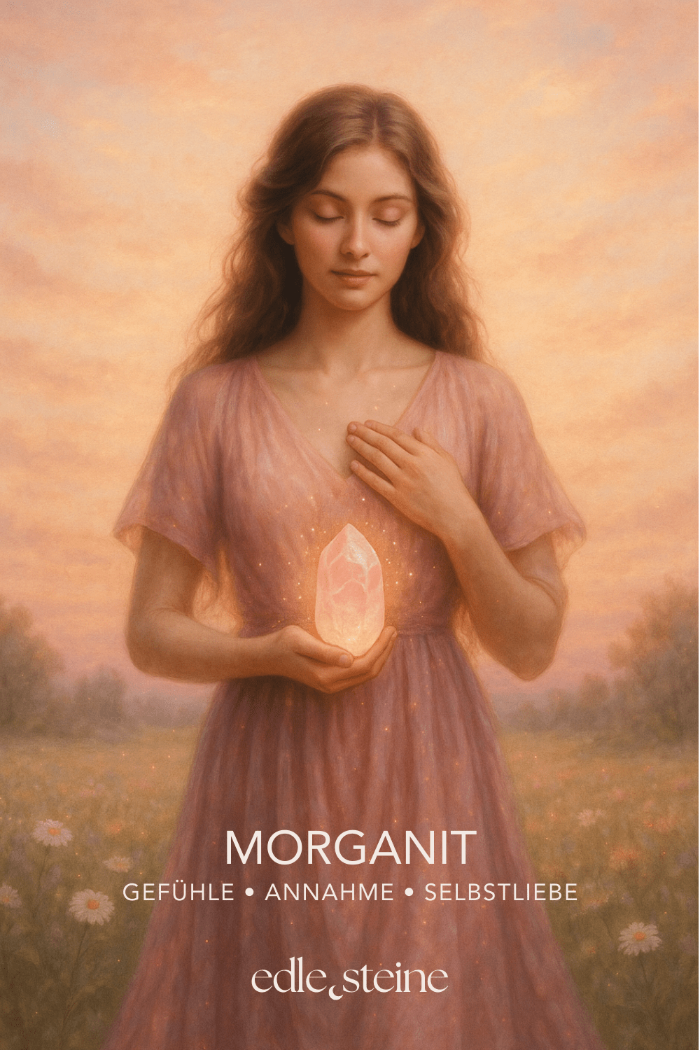## **Morganit – Der Edelstein der Sanftmut und Selbstliebe** ## **🌸💗** **Ich nehme meine Gefühle an und finde Kraft in meiner Sanftheit.** Der Morganit, auch als Rosa Beryll bekannt, ist ein Stein voller Zärtlichkeit und innerer Stärke. Er erinnert dich daran, deine Gefühle nicht zu unterdrücken, sondern sie bewusst wahrzunehmen und anzunehmen. Seine sanfte rosa Energie öffnet dein Herz für Selbstliebe, Vertrauen und Hingabe. Besonders in Zeiten des Wandels schenkt er Mut, alte Muster zu erkennen und Veränderungen liebevoll zu begrüßen. Morganit unterstützt dich dabei, deine Bedürfnisse klarer zu spüren, Verantwortung für dich selbst zu übernehmen und aus deinem Inneren heraus zu strahlen. --- ### **✨** ### **Morganit Eigenschaften** - **Mental:** Annahme, Selbstliebe, Selbstverantwortung, Gefühle bewusst machen, Bedürfnisse erkennen, innere Kraft, Veränderung - **Körper:** Nieren, Nervensystem, Zellen - **Chakra:** Herzchakra, Wurzelchakra - **Planet:** Mond - **Element:** Wasser - **Sternzeichen:** Krebs, Fische, Waage, Stier, Widder, Steinbock --- ### **🗿** ### **Mineralogische & historische Fakten** Morganit ist eine rosa bis pfirsichfarbene Varietät des Berylls (*Be₃Al₂Si₆O₁₈*) – verwandt mit Aquamarin und Smaragd. Seine zarten Farbtöne verdankt er Spuren von Mangan. Der Name wurde 1911 zu Ehren des amerikanischen Bankiers und Edelsteinsammlers **J. P. Morgan** geprägt. Schon früh galt Morganit als Stein der Liebe und Herzensenergie. In spirituellen Traditionen wird er genutzt, um emotionale Blockaden zu lösen und das Herz für Harmonie und Mitgefühl zu öffnen. Durch seine Klarheit und Feinheit steht er auch symbolisch für Reinheit in Gefühlen und die Verbindung zwischen Seele und Körper. --- ### **🌿** ### **Reflexionsfrage** Welche Gefühle in mir möchten bewusst wahrgenommen und angenommen werden? ### **🌿** ### **Affirmation** *Ich nehme meine Gefühle an und finde Kraft in meiner Sanftheit.* ### **🌿** ### **Meditation** Lege den Morganit sanft auf dein Herzchakra. Schließe die Augen und atme tief ein. Stell dir vor, wie ein rosafarbenes Licht dein Herz durchströmt und Wärme sowie Ruhe in jede Zelle deines Körpers trägt. Mit jeder Ausatmung gibst du alte Zweifel ab – mit jeder Einatmung füllst du dich mit Liebe und Annahme.