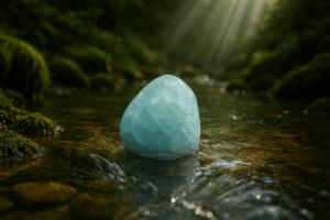 Ausdauer • Motivation • Gelassenheit **Ich verliere mein Ziel nicht aus den Augen.** Der Aquamarin trägt die Energie des Wassers in sich – klar, rein und erfrischend. Er schenkt dir innere Ruhe, Leichtigkeit und hilft dir, Stress abzubauen. Mit seiner sanften, aber zielgerichteten Kraft unterstützt er dich dabei, offene Zyklen zu beenden, neue Wege zu erkennen und dabei dein Ziel klar im Blick zu behalten. Als Stein des Selbstausdrucks fördert er Aufrichtigkeit und authentische Kommunikation. Er stärkt dein Vertrauen in dich selbst und deine Stimme, sodass du deine Gedanken klar, ehrlich und im Einklang mit deinem Herzen ausdrücken kannst. Ein idealer Begleiter, wenn du Motivation, Gelassenheit und emotionale Balance suchst. ✨ **Themen** - **Mental:** Projekte beenden, Ausdauer, Motivation, Anti-Stress, Leichtigkeit, Gelassenheit, emotionale Balance, Stimmungsausgleich, Selbstbewusstsein, neue Wege erkennen, Zielklarheit, Selbstausdruck, sachliche Kommunikation, Aufrichtigkeit - **Körper:** Asthma, Haut, Augen, Stimme, Schilddrüse, Hormonhaushalt - **Chakra:** Halschakra - **Planet:** Neptun - **Element:** Wasser - **Sternzeichen:** Widder, Zwillinge, Waage, Wassermann, Fische 🗿 **Mineralogische & historische Fakten** Der Aquamarin ist eine blaue Varietät des Minerals Beryll (*Be₃Al₂Si₆O₁₈*). Seine charakteristische Farbe – von zartem Himmelblau bis zu intensivem Meeresblau – entsteht durch Eisenionen in seiner Kristallstruktur. Der Name stammt aus dem Lateinischen *aqua marina* und bedeutet „Meerwasser“. Schon in der Antike galt der Aquamarin als Schutzstein der Seefahrer, der vor Stürmen und Seekrankheit bewahren sollte. Bis heute wird er als Symbol für Liebe, Treue und Harmonie geschätzt. Verwechslungen mit Topas sind häufig, doch sein hexagonaler Kristallaufbau und seine unverwechselbare Klarheit machen ihn einzigartig. 🌀 **Reflexionsfrage** *Welche Projekte möchte ich beenden – und welche Schritte fehlen mir noch dazu?* 🌀 **Affirmation** *Ich verliere mein Ziel nicht aus den Augen.* 🌀 **Meditation** Schließe die Augen und stelle dir vor, wie ein sanftes, hellblaues Licht dein Halschakra durchströmt. Mit jedem Atemzug wird deine Stimme klarer, deine Gedanken ruhiger und dein Vertrauen in dich selbst stärker. Spüre, wie Leichtigkeit in dich einzieht und du voller Klarheit in den Moment zurückkehrst. **SEO-Titel:** Aquamarin – Leichtigkeit & Klarheit | Handgemachter Edelstein Schmuck **Meta-Beschreibung:** Aquamarin: Leichtigkeit, Klarheit & Selbstausdruck. Entdecke handgemachten Schmuck aus Aquamarin und bringe Harmonie, Gelassenheit und Ausdruckskraft in dein Leben. 🌊✨