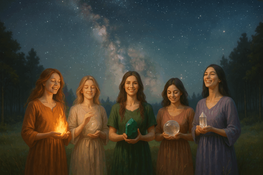 🌍✨ Die 4 Elemente + Kosmos – Edelsteine & Energien im Einklang Manchmal fühlt sich das Leben nach Chaos an. Und manchmal ganz ruhig, als wäre alles im Fluss. Was ich in solchen Momenten tue? Ich richte mich aus – nach den Elementen. Denn Erde, Wasser, Feuer, Luft – und das fünfte Element, Kosmos / Äther – sind für mich mehr als Symbole. Sie spiegeln mir, was gerade in mir lebendig ist. Und mit den richtigen Edelsteinen an meiner Seite kann ich mich besser halten, ausrichten und erinnern. Hier kommt meine persönliche Übersicht – als Einladung, deine Verbindung zur Natur wieder tiefer zu spüren. Vielleicht findest du genau hier den Impuls, der dir gerade gefehlt hat. 🌿