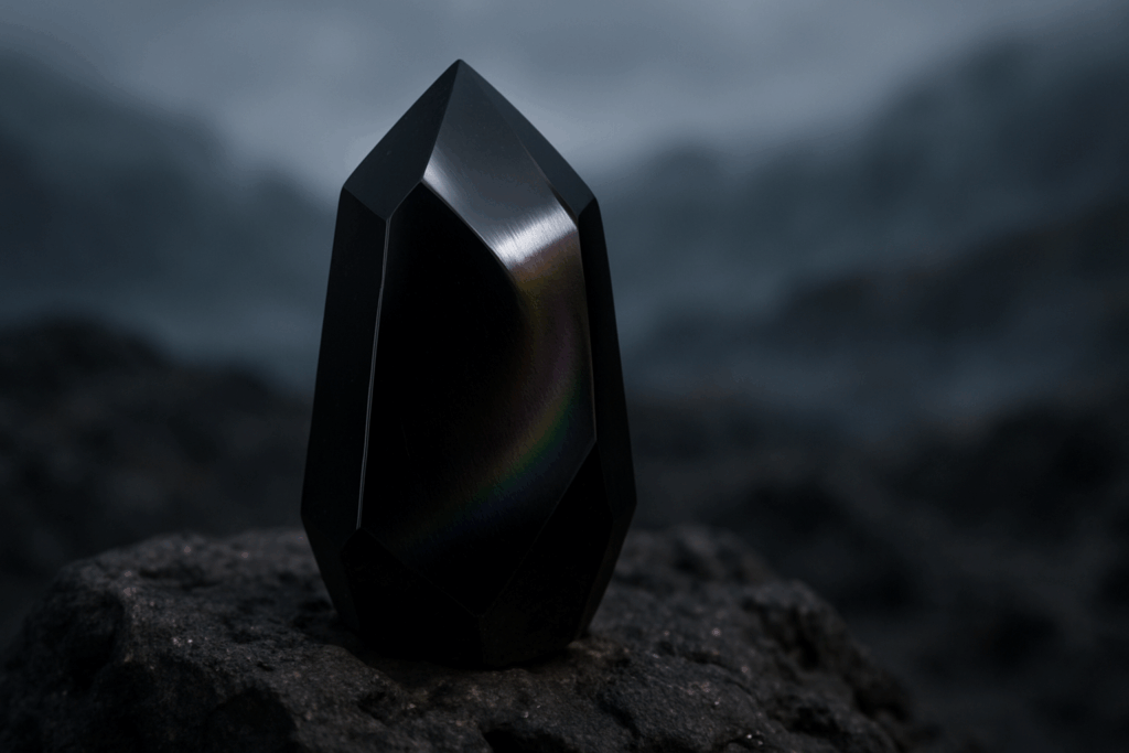 Schutz • Spiegel der Seele • Transformation ## **Obsidian – Der Edelstein der Wahrheit und Schutz** ## **⚫✨** **Ich schaue mutig in den Spiegel meiner Seele.** Obsidian ist ein mächtiger Begleiter für Selbsterkenntnis und Transformation. Er wirkt wie ein Spiegel, der dir deine tiefsten Gefühle, Blockaden und Wahrheiten zeigt – manchmal intensiv, aber immer heilsam. Mit seiner klaren Energie schenkt er Schutz und hilft dir, dich von alten Mustern zu lösen, damit Wachstum und innere Freiheit entstehen können. Er fördert Klarheit, Intuition und Disziplin, während er dich gleichzeitig erdet und stärkt. Obsidian ist ein Stein der Transformation – er zeigt dir, was in dir verborgen liegt, und unterstützt dich dabei, deine wahre Identität zu erkennen und anzunehmen. ### **✨** ### **Obsidian Eigenschaften** - **Mental:** Schutz, Identität, Reflektion, Wahrheit, Klarheit, Disziplin, Transformation, Intuition, Bewusstseinserweiterung, Wachstum, Spiegel der Seele, Medialität, Empfindungstiefe, Gefühle - **Körper:** Immunsystem, Entgiftung, Stressmanagement - **Chakra:** Wurzelchakra, Drittes Auge - **Planet:** Saturn - **Element:** Feuer, Erde - **Sternzeichen:** Widder, Zwillinge, Löwe, Waage, Skorpion, Steinbock, Skorpion, Schütze ### **🗿** ### **Mineralogische & historische Fakten** Obsidian ist ein vulkanisches Gesteinsglas, das durch die rasche Abkühlung von Lava entsteht. Seine glatte, tiefschwarze Oberfläche war schon in der Steinzeit begehrt – er wurde für Werkzeuge, Waffen und Schmuck verwendet. In alten Kulturen galt er als magischer Spiegelstein, mit dem man in die eigene Seele blicken konnte. Schaman:innen nutzten ihn zur Transformation, Reinigung und als Schutzstein gegen negative Einflüsse. Noch heute gilt Obsidian als starker Begleiter für alle, die sich mutig mit ihrer inneren Wahrheit auseinandersetzen möchten. ### **🌿** ### **Reflexionsfrage** Welcher Teil meiner Wahrheit möchte heute gesehen werden? ### **🌿** ### **Affirmation** *Ich schaue mutig in den Spiegel meiner Seele.* ### **🌿** ### **Meditation** Halte den Obsidian in deiner Hand oder lege ihn vor dich. Atme tief ein und stelle dir vor, wie ein schwarzes, schützendes Licht dich umhüllt. Mit jedem Atemzug erkennst du klarer, was in dir verborgen liegt – und erlaubst dir, es anzunehmen.