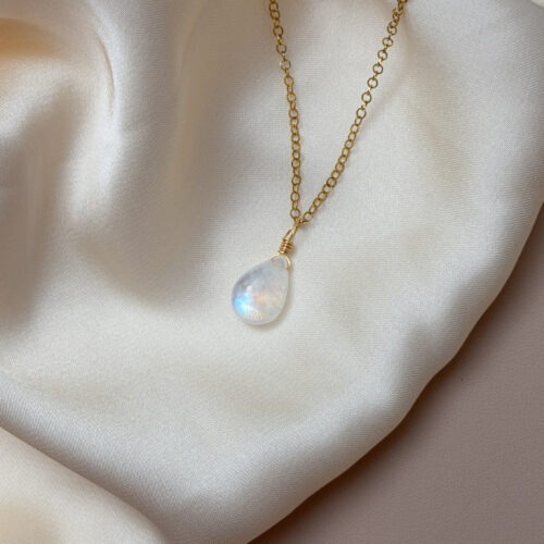 Regenbogen Mondstein • Anhänger AAA