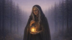 10. Rauhnacht – Verbindung in die eigene Tiefe Die zehnte Rauhnacht führt nach innen. Nicht an die Oberfläche, nicht in Erklärungen, sondern dorthin, wo Ehrlichkeit entsteht. Dort, wo nichts beschönigt werden muss und kein Licht künstlich gemacht wird. In dieser Nacht geht es nicht darum, Antworten zu finden. Vielmehr lädt sie dich ein, präsent zu bleiben. Still. Wach. Offen. Unter der Oberfläche zeigt sich oft mehr Wahrheit als in allem, was wir nach außen tragen. Gerade jetzt darfst du dir erlauben, tiefer zu fühlen. Ohne Druck. Ohne Ziel. Vielleicht nicht alles auf einmal. Doch mit der Bereitschaft, dich dir selbst zuzuwenden. So entsteht Verbindung – nicht durch Tun, sondern durch Dasein. Die Alte Weise begleitet diese Rauhnacht als Archetyp. Sie weiß, dass Tiefe nichts Bedrohliches ist. Ihre Stärke liegt darin, Zusammenhänge zu erkennen und Gegensätze zu halten. Licht und Schatten dürfen nebeneinander existieren. Dadurch entsteht innere Reife, nicht durch Verdrängung, sondern durch Verständnis. Der Obsidian wirkt in dieser Nacht wie ein stiller Spiegel. Er lädt dazu ein, ehrlich hinzuschauen und dabei geerdet zu bleiben. Seine Energie unterstützt dich darin, auch unbequeme Wahrheiten wahrzunehmen, ohne den Kontakt zu dir selbst zu verlieren. So kann Stabilität entstehen – ruhig, klar und getragen von innerer Präsenz. Begleitend wirkt der schwarze Turmalin als schützender Anker. Gerade während intensiver innerer Prozesse hilft er, bei dir zu bleiben und dich abzugrenzen. Gleichzeitig unterstützt er dabei, wieder in den Körper zurückzukehren und Halt zu finden, wenn Gedanken oder Gefühle tiefer gehen. Zusammen erinnern diese Edelsteine daran, dass Tiefe nichts ist, das überwunden werden muss. Sie ist ein Raum, in dem du dir selbst begegnest. Ohne Bewertung. Ohne Eile. Und mit der Gewissheit, dass alles, was gesehen wird, auch gehalten werden kann. Die zehnte Rauhnacht lädt dich ein, deine inneren Schichten liebevoll anzunehmen. Vielleicht nicht heute vollständig. Doch bewusst. Schritt für Schritt. In deinem Tempo.