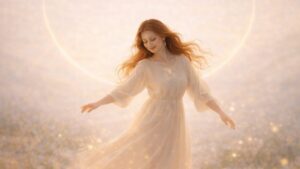 Die 9. Rauhnacht führt dich bewusst ins Hier und Jetzt. Sie lädt dich ein, den Moment nicht zu bewerten, sondern ihn wahrzunehmen – so, wie er gerade ist. In dieser Nacht geht es weder um gestern noch um morgen. Stattdessen richtet sich der Blick nach innen. Dabei entsteht Raum für Achtsamkeit und innere Balance. Es reicht, jetzt da zu sein. Ohne etwas verändern zu müssen. Ohne Erwartungen. Gerade in einer Zeit, in der vieles im Wandel ist, erinnert diese Rauhnacht daran, dass Stabilität nicht im Außen entsteht. Vielmehr zeigt sie, wie kraftvoll es sein kann, bei sich zu bleiben und den eigenen Rhythmus zu achten. Präsenz wird hier zur stillen Stärke. Der Archetyp dieser Nacht ist die Hüterin der Jugend. Sie bewahrt nicht das Alter, sondern den lebendigen Blick auf das Leben. Ihre Kraft liegt in Neugier, Leichtigkeit und Vertrauen in den natürlichen Wandel. So steht sie für Erneuerung, Wachstum und das bewusste Erleben des Augenblicks. Begleitet wird die 9. Rauhnacht von zwei Edelsteinen, die diese Qualität unterstützen. Der Amazonit wirkt ausgleichend und beruhigend. Er hilft dabei, in der eigenen Mitte zu bleiben – auch dann, wenn viele Eindrücke auf dich einwirken. Dadurch entsteht innere Ruhe, die nicht erzwungen werden muss, sondern sich sanft einstellt. Der Fluorit ergänzt diese Energie mit Klarheit und geistiger Beweglichkeit. Er unterstützt einen wachen Geist, fördert Ordnung im Denken und lädt dazu ein, offen und flexibel zu bleiben. Gleichzeitig erinnert er daran, dass Jugend eine innere Qualität ist – geprägt von Lernfreude, Neugier und Leichtigkeit. Letztlich lädt die 9. Rauhnacht dazu ein, Balance nicht zu suchen, sondern zuzulassen. Sie entsteht dort, wo du präsent bist. Wo du dich selbst wahrnimmst. Wo du dem Moment vertraust. Vielleicht spürst du in dieser Nacht: Ich bin im Gleichgewicht – genau so, wie es jetzt ist.