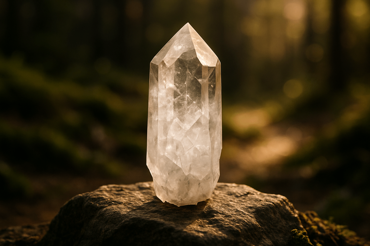 Spiritualität • Klarheit • Hoffnung # **Bergkristall – Der Edelstein der Klarheit und Verbindung** **❄️✨ Ich bin verbunden mit meinem inneren Licht und erkenne, was wirklich zählt.** Der Bergkristall wirkt wie ein Lichtstrahl in der Dunkelheit – er klärt, reinigt und bringt dich zurück zu deinem Kern. Wenn du dich überfordert fühlst oder den Überblick verlierst, unterstützt er dich dabei, Gedanken zu ordnen, deine Energie neu auszurichten und innere Ruhe zu finden. Als „Meisterheiler“ verstärkt er die Wirkung anderer Edelsteine und öffnet eine Brücke zwischen Körper, Geist und Seele. Seine reine, kristallklare Energie lädt dich ein, unverfälscht zu dir selbst zurückzukehren – klar, rein und voller Kraft. ### **✨ Bergkristall Eigenschaften** - **Mental:** Einklang, Energieblockaden lösen, energetische Verstärkung, Hoffnung, Intuition, Klarheit, Lichtbringer, Mut, Schutz vor Strahlung, spirituelles Wachstum, Transformation, Harmonisierung des Energiefeldes - **Chakra:** Kronenchakra & Drittes Auge - **Planet:** Sonne - **Element:** Vereinigung aller Elemente - **Sternzeichen:** Stier, Zwillinge, Löwe, Steinbock, Wassermann ### **🗿 Mineralogische & historische Fakten** Bergkristall ist die farblose Varietät von Quarz (*SiO₂*) und eines der häufigsten Mineralien der Erde. Er bildet sich in magmatischen und metamorphen Gesteinen und kann in beeindruckend großen, transparenten Kristallen vorkommen. Mit seiner Härte von 7 auf der Mohs-Skala und seinem klaren Glanz gehört er zu den beliebtesten Schmuck- und Heilsteinen. In der Antike galt er als „ewiges Eis“, das niemals schmilzt. Schon damals wurde er für seine Reinheit und seine Lichtbrechung geschätzt. In vielen Kulturen gilt er als Lichtbringer, Kraftspender und Verstärker von Energie. Bis heute wird er in der Heil- und Energiearbeit eingesetzt, um Körper und Geist zu reinigen und die Wirkung anderer Steine zu verstärken. ### **🌿** ### **Reflexionsfrage** Wo wünsche ich mir mehr Klarheit und Struktur? ### **🌿** ### **Affirmation** *Mein inneres Licht führt mich auf meinem Weg und schenkt mir Mut und Vertrauen.* ### **🌿** ### **Meditation** Schließe die Augen und stelle dir vor, wie ein strahlend weißes Licht durch dein Kronenchakra fließt. Es reinigt und erfrischt dich, während Ruhe und Klarheit in dir wachsen. Atme tief ein und kehre mit neuer Leichtigkeit in den Moment zurück.