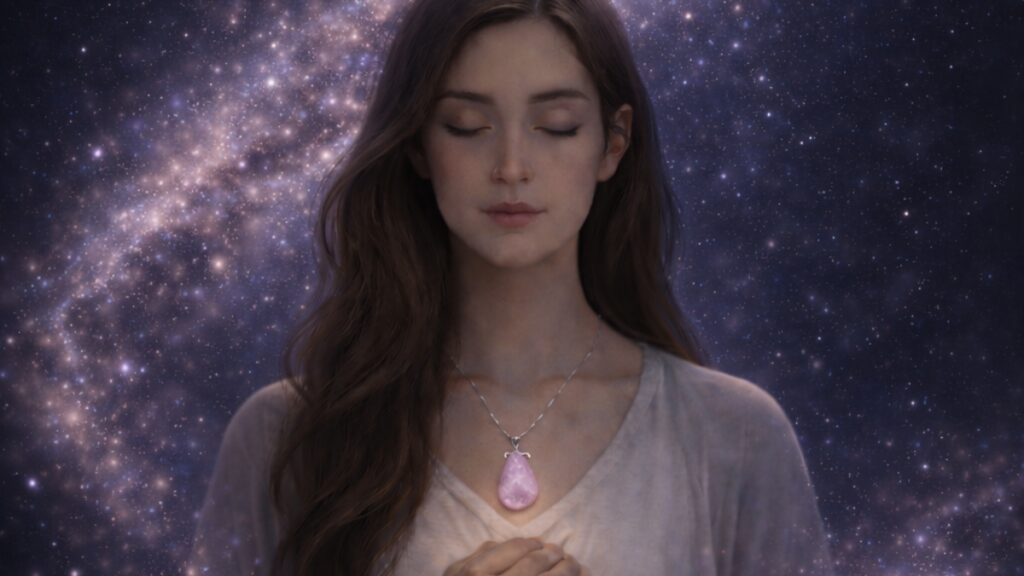 Die 3. Rauhnacht – Raum für Gefühle und Vergebung Die dritte Rauhnacht führt dich tiefer. Weg vom Denken, hinein ins Fühlen. Sie öffnet einen Raum, in dem Emotionen da sein dürfen – auch jene, die lange keinen Platz hatten. Ohne Bewertung. Ohne Eile. Ohne den Wunsch, etwas sofort verändern zu müssen. Diese Rauhnacht erinnert daran, dass Gefühle nicht gelöst werden müssen, um gültig zu sein. Sie wollen gesehen werden. Gehört werden. Angenommen. Manches zeigt sich leise, anderes intensiver. Alles darf seinen eigenen Rhythmus haben. Der Archetyp dieser Nacht ist die Priesterin. Sie lebt zwischen den Welten und hört, wo andere sprechen. Ihre Weisheit liegt nicht im Wissen, sondern im Lauschen. Sie erinnert uns daran, dass Spiritualität nichts Abgehobenes ist, sondern im Alltag beginnt – im bewussten Atemzug, im ehrlichen Innehalten, im respektvollen Umgang mit dem eigenen Inneren. Begleitet wird die dritte Rauhnacht von Rosenquarz und Rhodonit. Der Rosenquarz öffnet das Herz für Selbstliebe, Mitgefühl und Harmonie. Er lädt dazu ein, weich zu werden und sich selbst mit mehr Freundlichkeit zu begegnen. Gerade dann, wenn Gefühle schmerzen oder verunsichern, erinnert er daran, dass du es wert bist, liebevoll behandelt zu werden – auch von dir selbst. Der Rhodonit begleitet Prozesse der Vergebung auf eine geerdete, ehrliche Weise. Er hilft, alte Verletzungen wahrzunehmen, ohne sich in ihnen zu verlieren. Seine Kraft liegt darin, das Herz zu entlasten und festgehaltene Emotionen langsam zu lösen – nicht als Pflicht, sondern als sanfter Schritt zurück in innere Ruhe und Selbstachtung. In dieser Rauhnacht geht es nicht darum, alles zu vergeben oder loszulassen. Es reicht, ehrlich zu fühlen, was sich zeigt. Vielleicht entsteht daraus ein leises Verständnis. Oder einfach mehr Weichheit. Ein Moment, in dem du erkennst: Meine Gefühle sind ein Teil von mir. Und ich darf ihnen Raum geben.